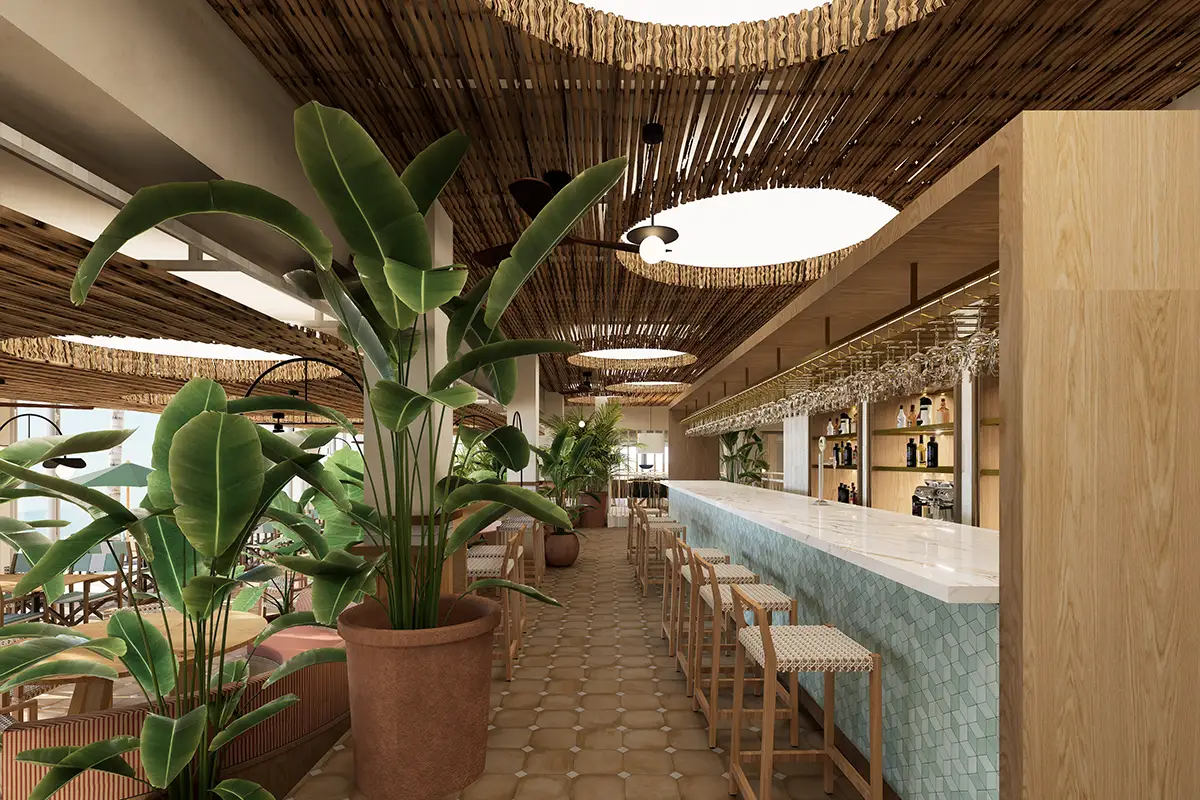 Mostrador del bar del Fergus Style Palma Beach