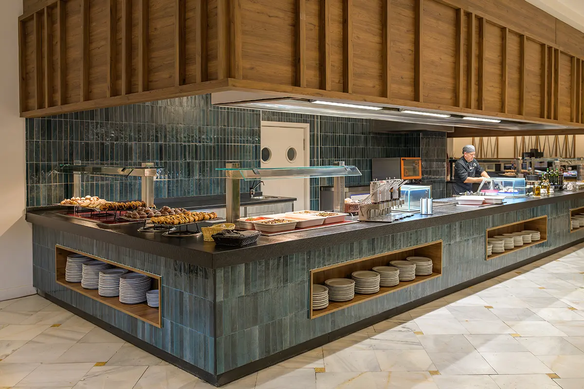 Mostrador del Restaurante buffet del Fergus Puerto de la Cruz