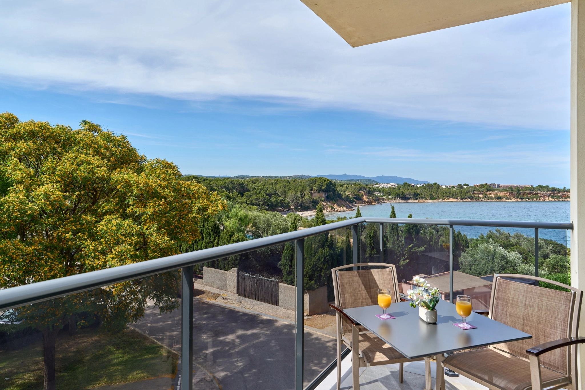 Habitación Doble Vista Parcial Mar: vistas al mar desde la terraza