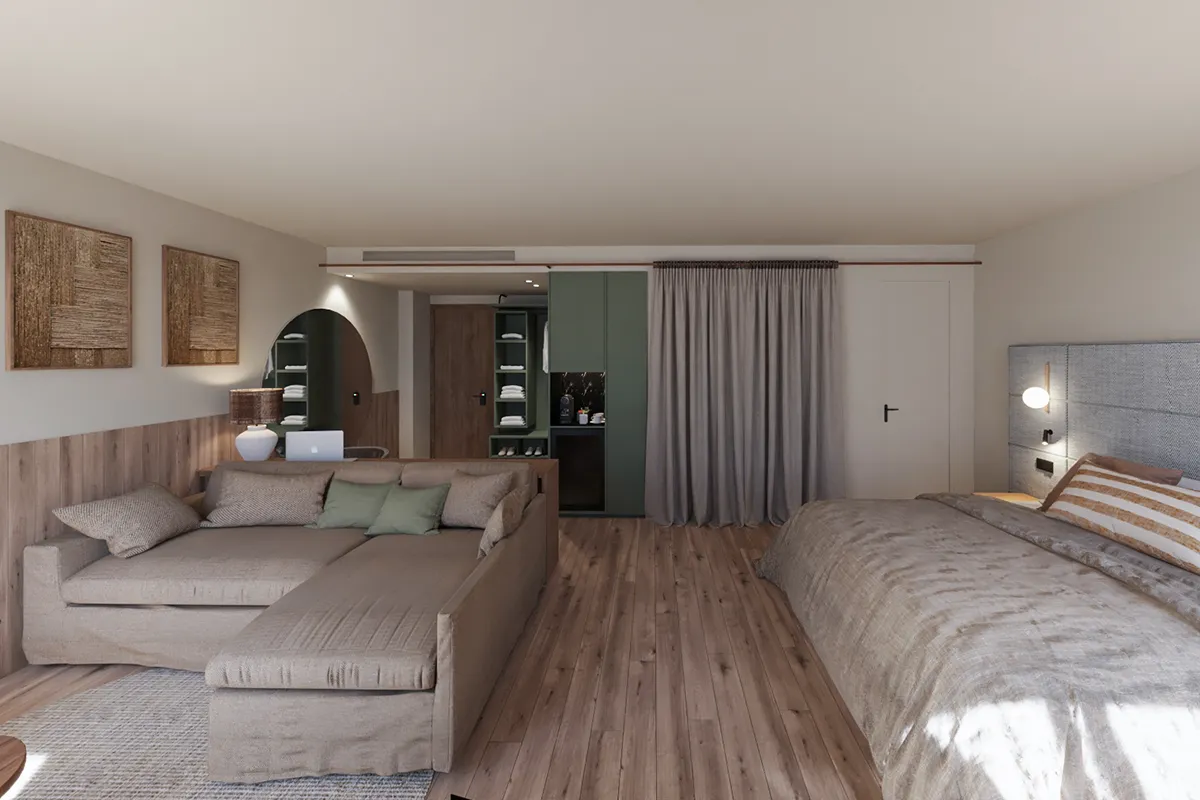 Junior Suite con vista al mar terraza y jacuzzi del Fergus Style Palma Beach