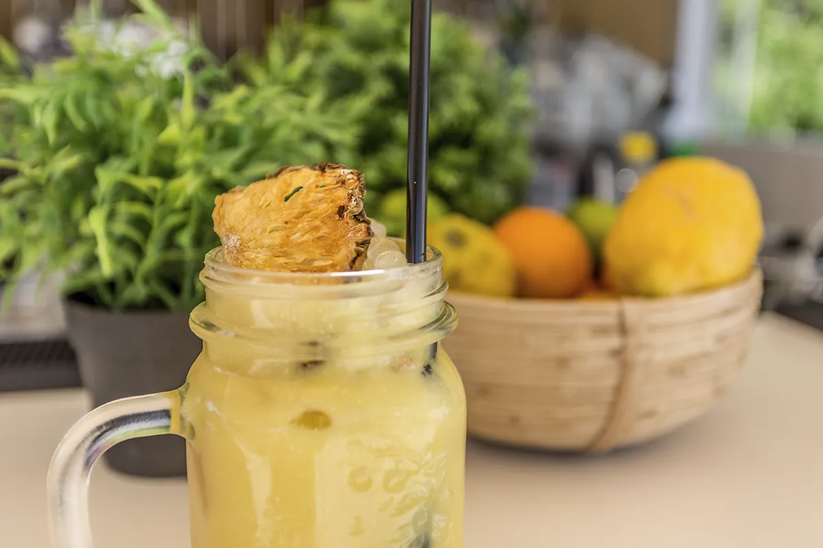 Smoothie de frutas disponible en el Fergus Style Palmanova