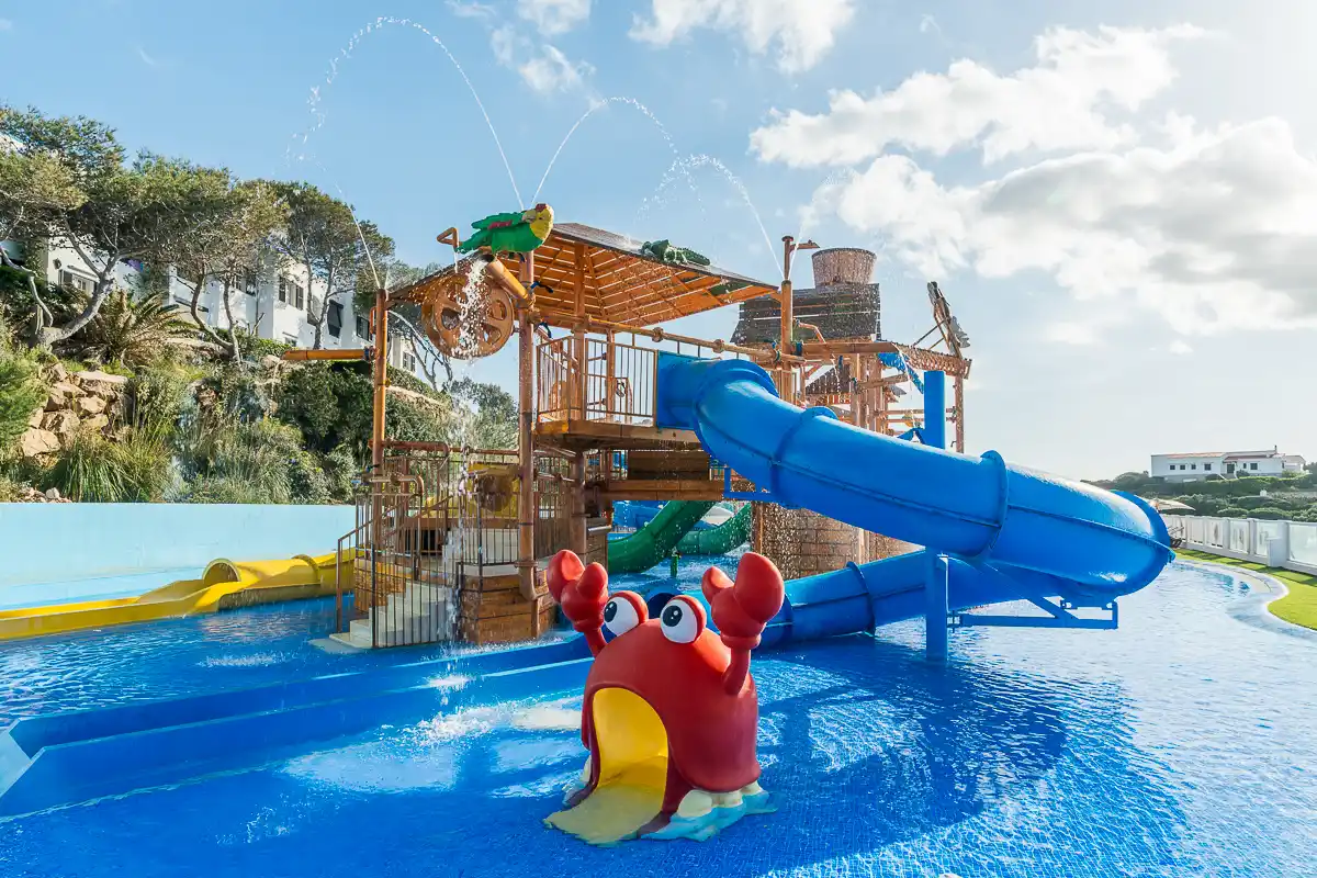 Tobogan del cangrejo del Fergus Club Carema Splash