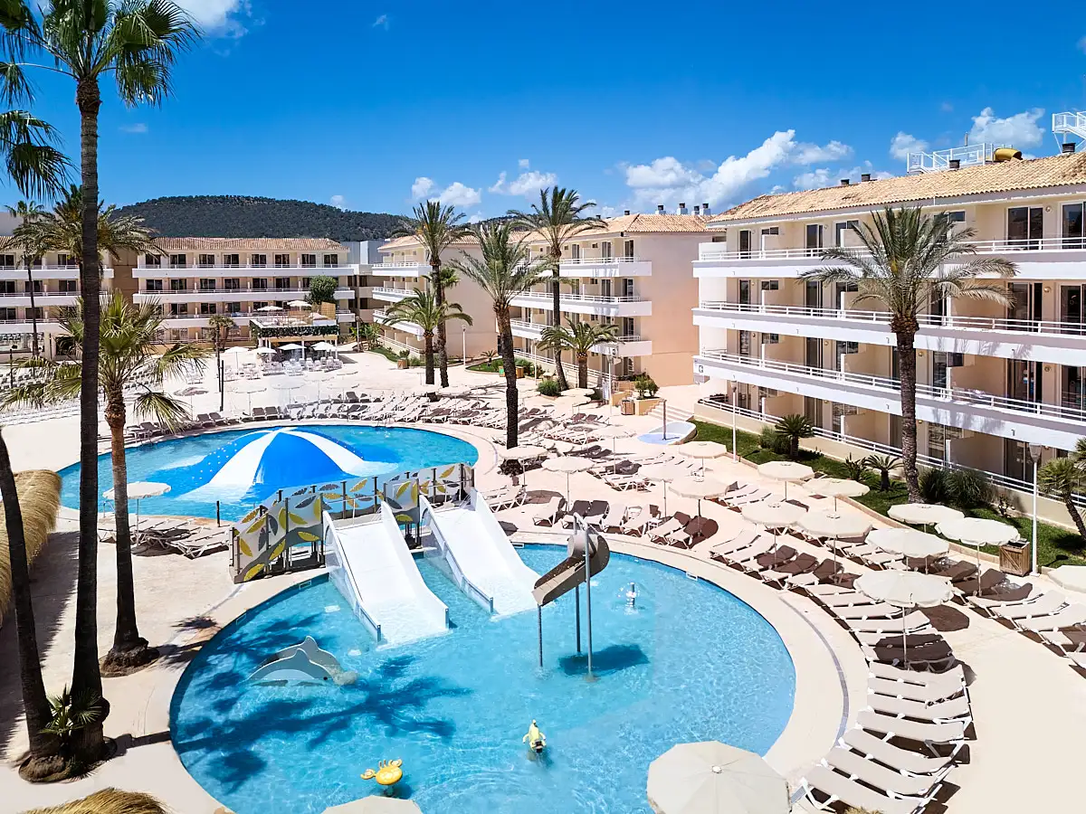 Vista aérea de la piscina Fergus Club Mallorca Waterpark 