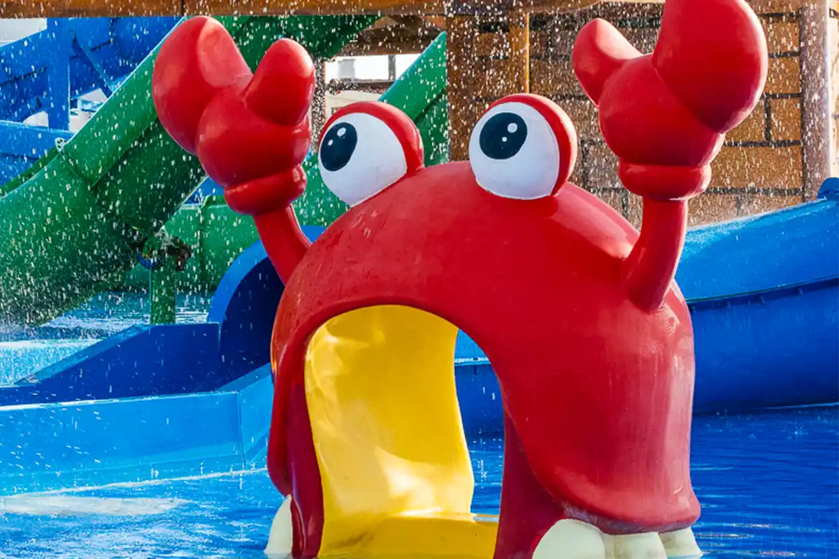 Cangrejo del Parque acuático del Fergus Club Carema Splash