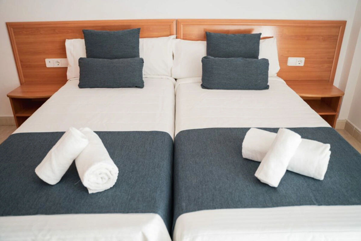 Camas twin en el Apartamento Familiar Camas twin del Apartamento Familiar Hotel Fergus Club Pineda Splash