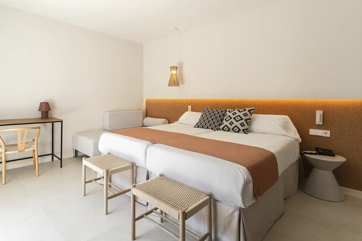 Camas twin en la habitación Doble Magnus del Fergus Bermudas