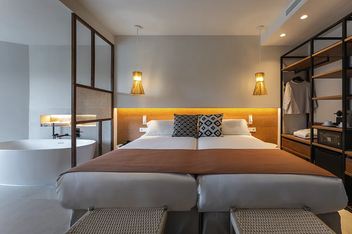 Camas twin en la Suite Magnus del Fergus Bermudas