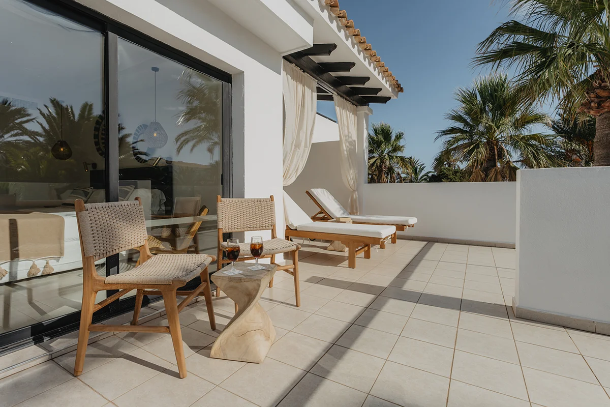 Espaciosa terraza Espaciosa Terraza de la Junior Suite Fergus Style Bahamas