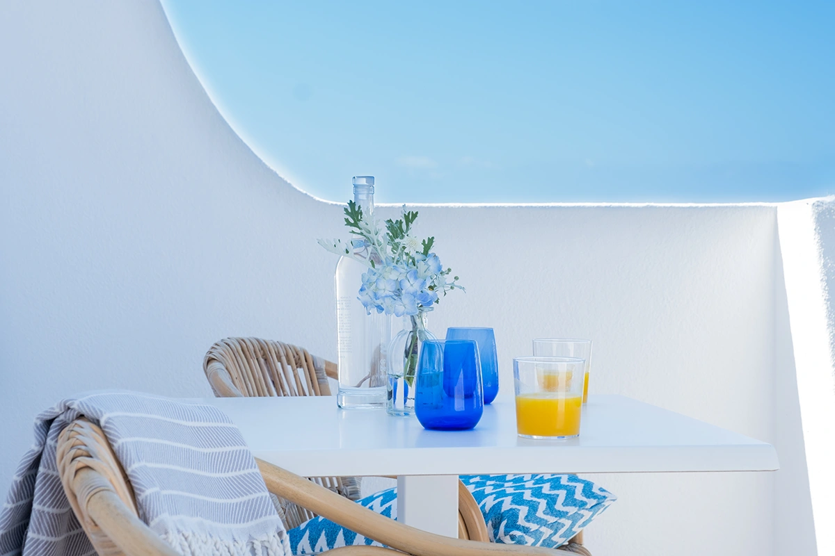 Muebles de terraza en el balcón del Apartamento Select Fergus Style Carema beach